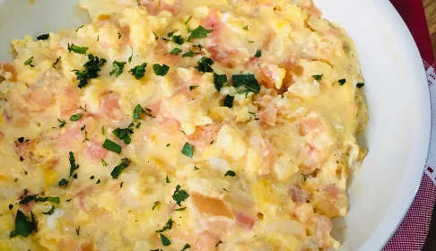 huevos revueltos receta