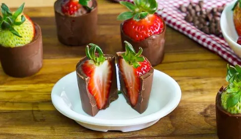 Fresas con chocolate