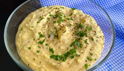 Pure de papa con ajo