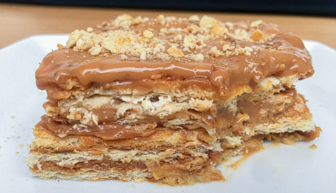 milhojas con galletas ducales